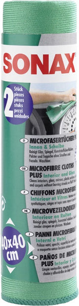 Sonax Microfiberduk Plus 2-pack 40x40 cm