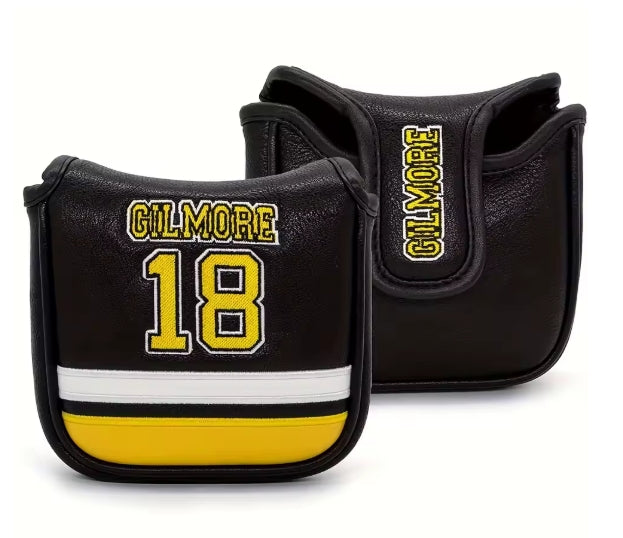 Mallet Putter Headcover – Gilmore 18 Svart/Gul Design