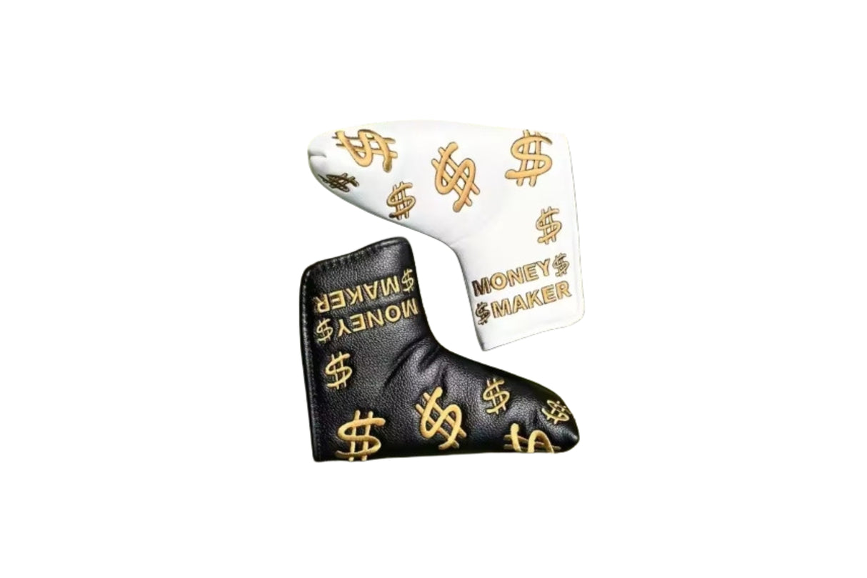 Premium Golf Putter Headcover – “Money Maker” Broderat